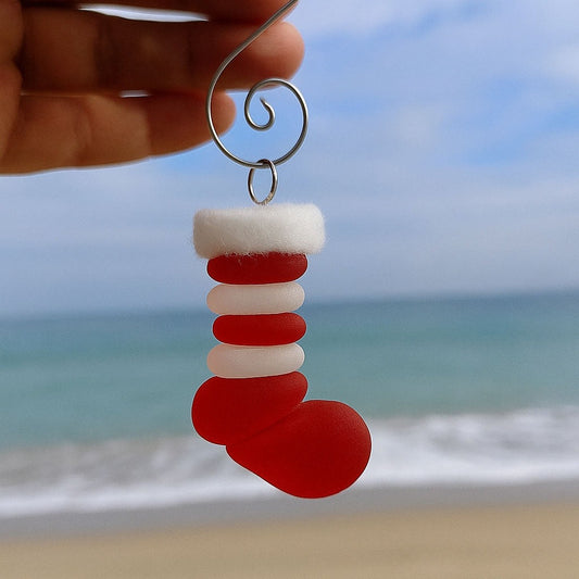Coastal Christmas Sea Glass Ornaments