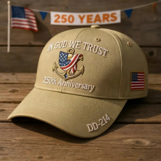 United States 250th Anniversary - In God We Trust Cap