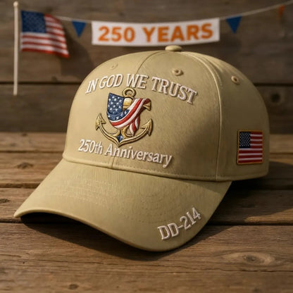 United States 250th Anniversary - In God We Trust Cap