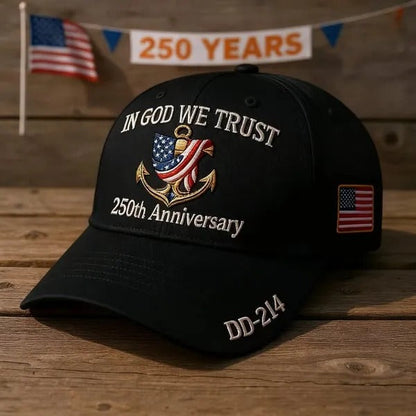 United States 250th Anniversary - In God We Trust Cap