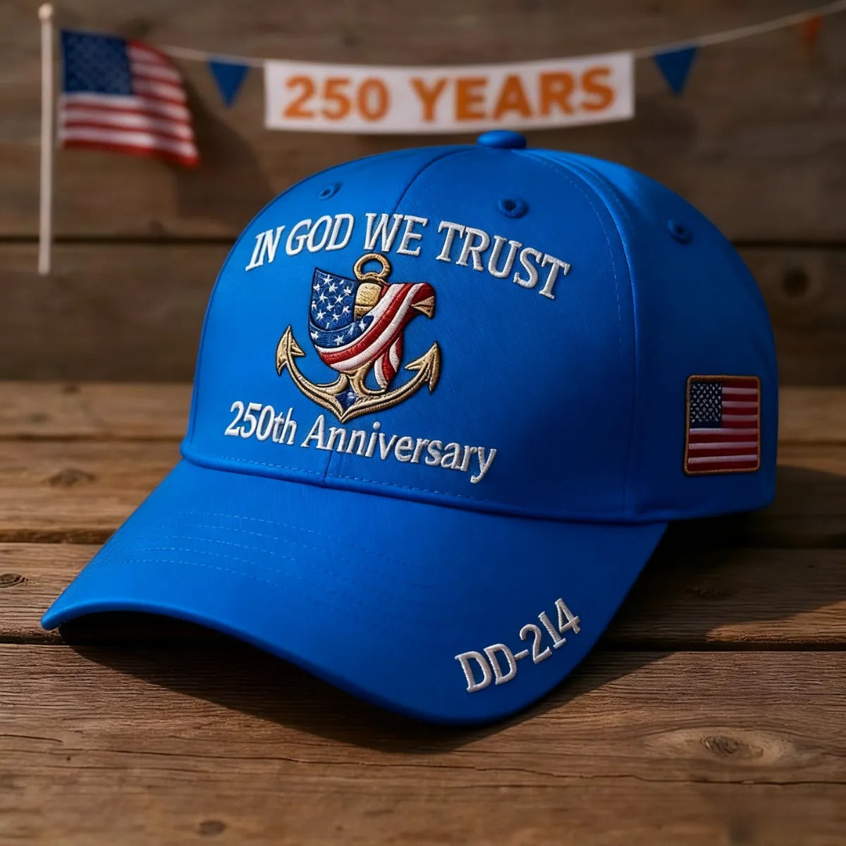 United States 250th Anniversary - In God We Trust Cap